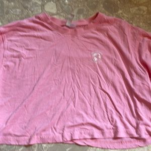 divided h&m earth day tee, size medium, pink